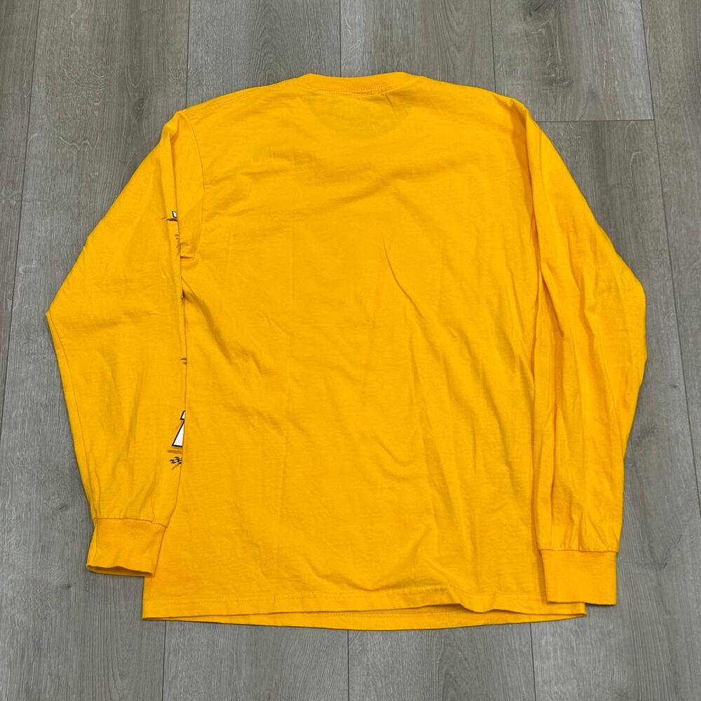2009 Kyle Busch M&M Racing NASCAR Yellow Long Sleeve size Medium M B3 - Picture 5 of 6